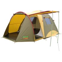Палатка с тамбуром 4-х местная, 2 входа Green Camp of USA