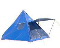 Палатка юрта трехместная Green Camp, 2 входа
