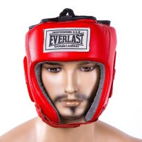 Шлем кожаный для бокса Everlast Elite