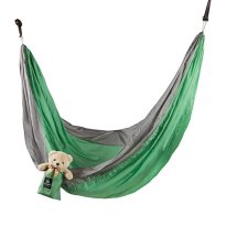 Гамак без планки для туризма и кемпинга Green Camp, парашютный шелк, 310*220 см