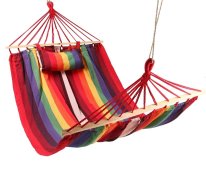 Гамак хлопковый с планкой и подушкой Naturelle Hammock, 250*100 см