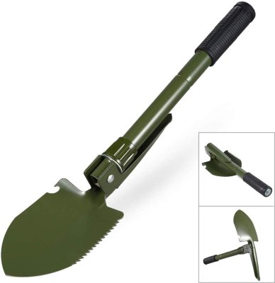 Лопата складная туристическая с компасом Armorage Ultra, чехол