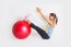 Фитбол для кроссфита с насосом Landfit, 55, 65, 75 см